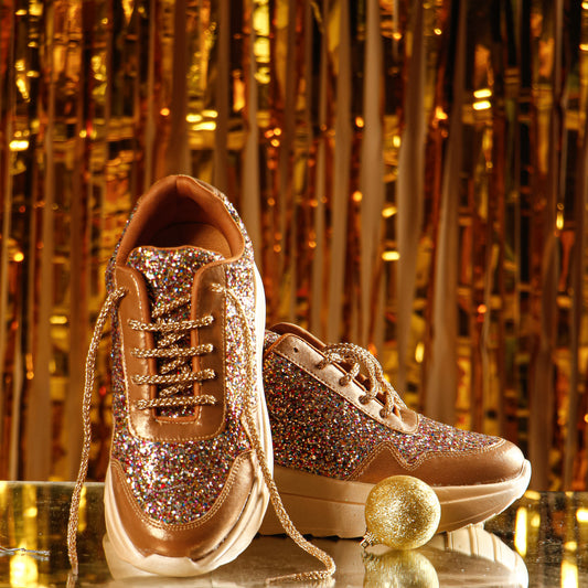 Sparkling Copper Sneakers